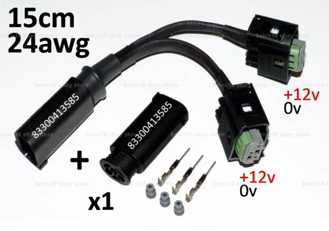 BMW Spina Accessori 15cm/24awg/2p + 1 plug - R1200 R1250 GS GT RS RT K S XR F