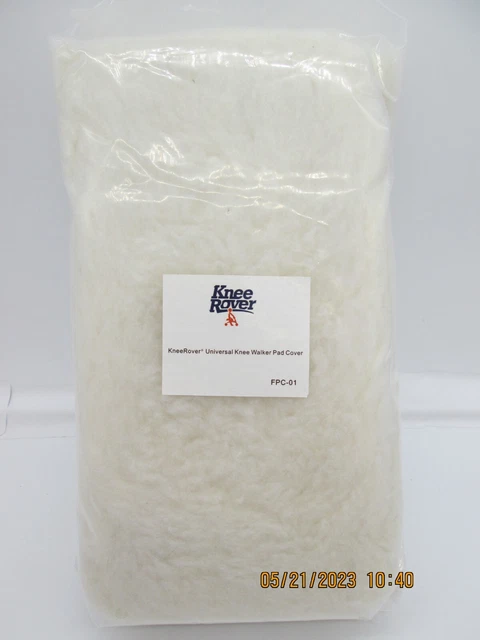 Cubierta de rodillera acolchada de oveja KneeRover de lujo beige gruesa cómoda