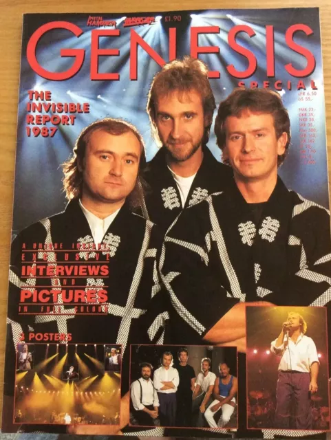 Genesis Rare Special Metal Hammer Magazine ‘The Invisible Report’ 1987