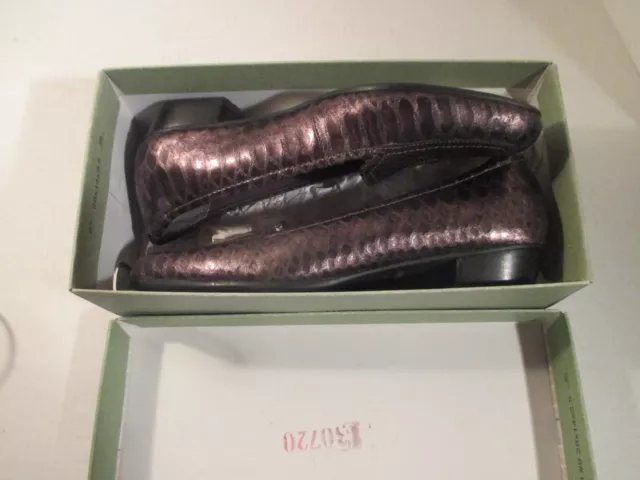 Clarks Artisan Timeless Loafer Women's Size 7.5 N Black Patent Croc Slip On Shoe Clarks Artisan Timeless Loafer Women's Size 7.5 N Black Patent Croc Slip On Shoe