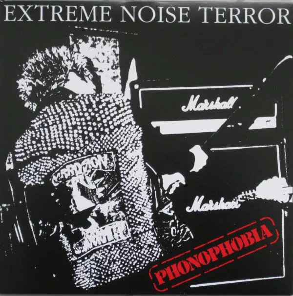 EXTREME NOISE TERROR - PHONOPHOBIA  mLP, uk crustcore, concrete sox, doom,