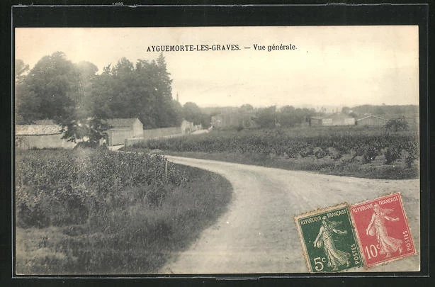 CPA Ayguemorte-les-Graves, Vue generale
