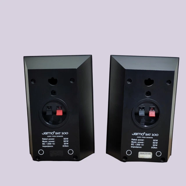 JAMO SAT 100 Black Speakers Pair Tested Good Working Order £30.00 ...