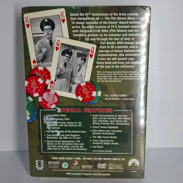 SGT. BILKO-THE PHIL Silvers Show (50th Anniversary Ed) (3 Disc Box) DVD ...