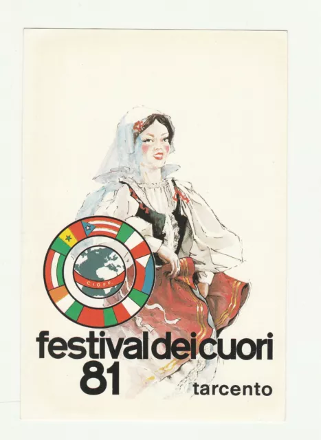 Cartolina postale nuova: FESTIVAL DEI CUORI 81 - TARCENTO - Grusovin - Missio