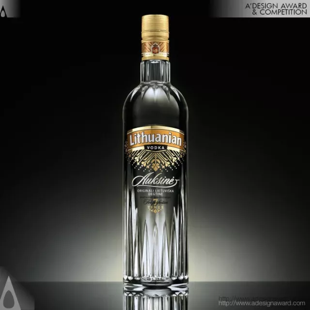 Vodka Lithuanian GOLD - DER GOLDENE VODKA - 0,7l - 40% vol. The most awarded!