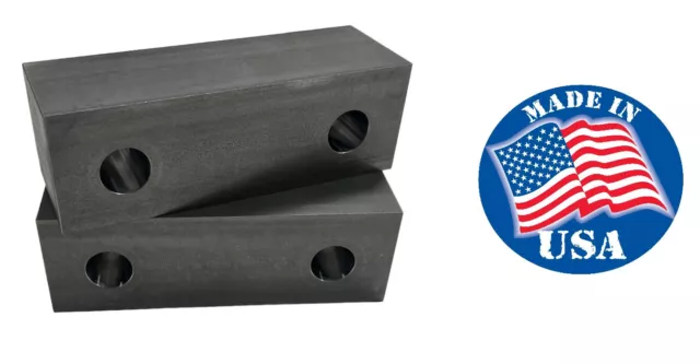 6 x 2 x 2 Machinable Steel Vise Soft Jaws For Kurt 6" Vises 6x2x2 Haas