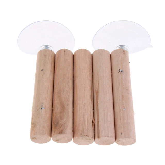 4 Stück Holz Plattformen Für Vögel - Kletterplattformen Für Käfig 19x10cm