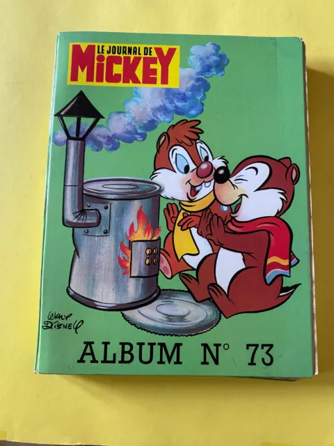 ---  LE JOURNAL DE MICKEY.  ALBUM 73 (n°1280 à 1290)  --- 1977