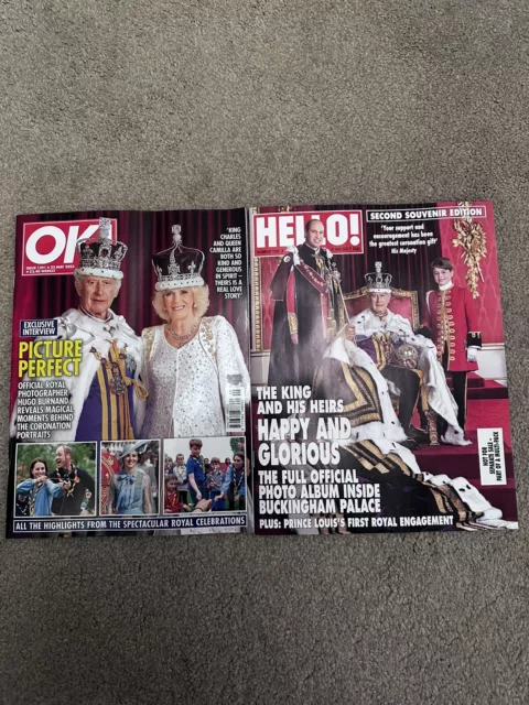 Hello! Magazine & OK! 22nd May 2023 - Souvenir Coronation King Charles III