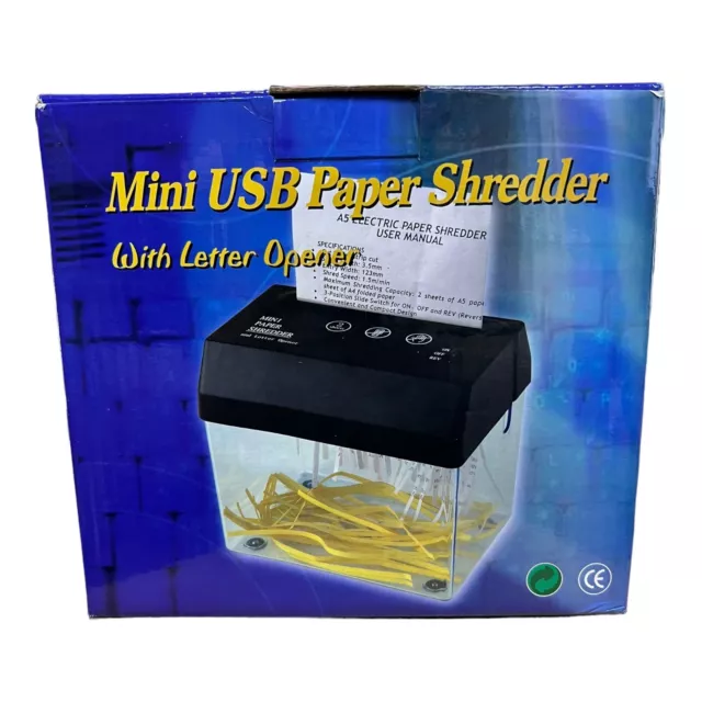 Portable Electric Paper Shredder Usb Battery Operated Shredder Documents  Paper Cutting Tool Office