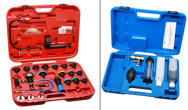 Testeur Circuit Refroidissement BGS 98098 - Kit Remplissage Et Détection Fuites 27 Pièces