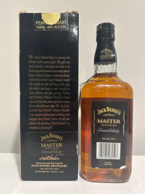 Jack Daniels Heritage 1990’s Master Distiller 750ml  Box/Tag/Rare! 3