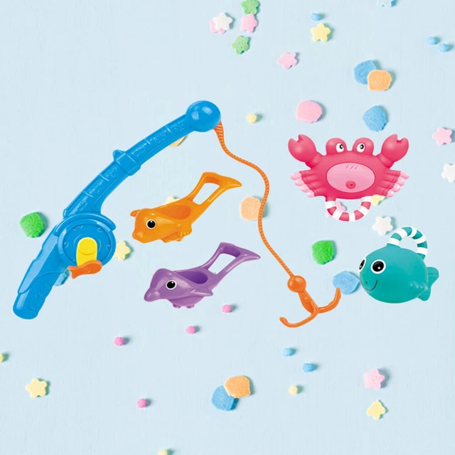 5 pz gioco di pesci bambino bagno da pesca magnetico bagno estivo giocattolo d'acqua per spiaggia