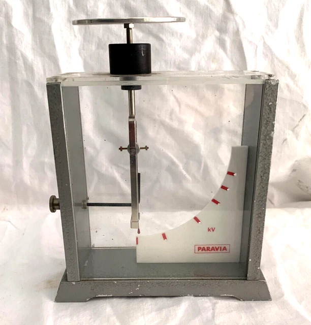 Raro Elettroscopio di Kolbe, Laboratorio di fisica, Paravia Torino, 1960 circa