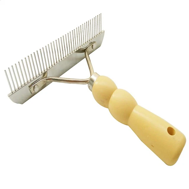Balancy Dog Long Hair Brush Pet Comb,Long Tooth Dog Rake Large Animal Grooming