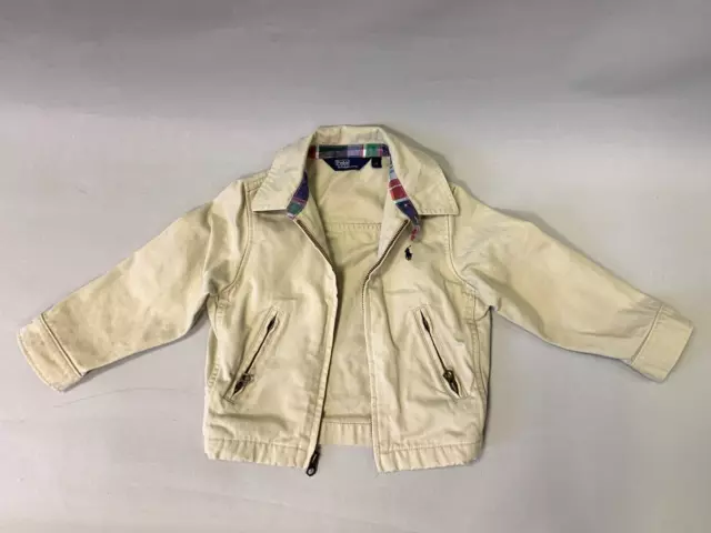 Ralph Lauren baby boys beige jacket size 2T/ age 1-2 years old