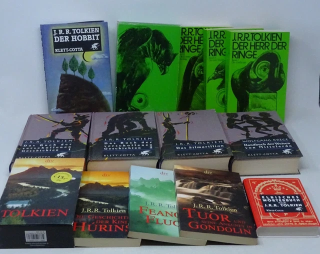J. R. R. TOLKIEN Herr der Ringe 1-3 Carroux Karten Sagen aus Mittelerde 12x Buch