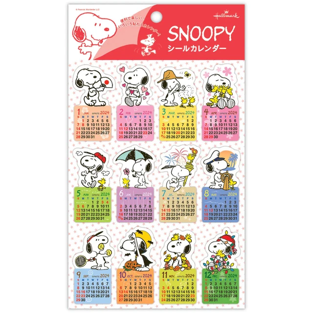 2024 HALLMARK STICKER Calendar Snoopy 01 16.99 PicClick