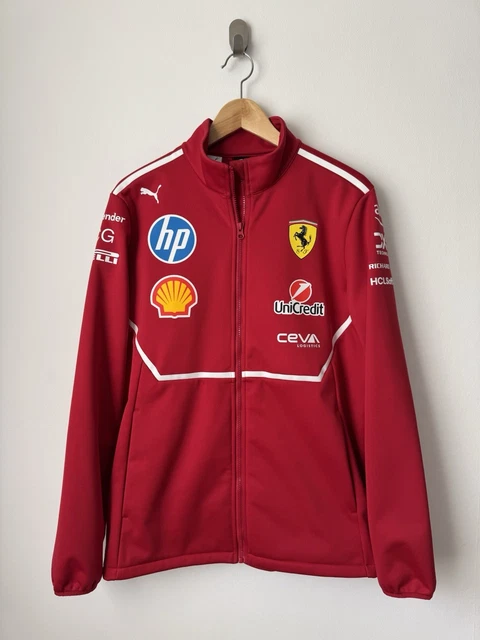 Veste Vintage Scuderia Ferrari F1 Schumacher - Bomber Rembourré Homme Taille M - État Excellent