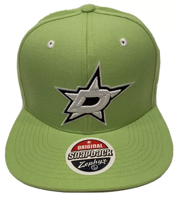 Zephyr NHL Dallas Stars Alternate Blackout Flat Bill SnapBack Hat NEW WITH  TAGS