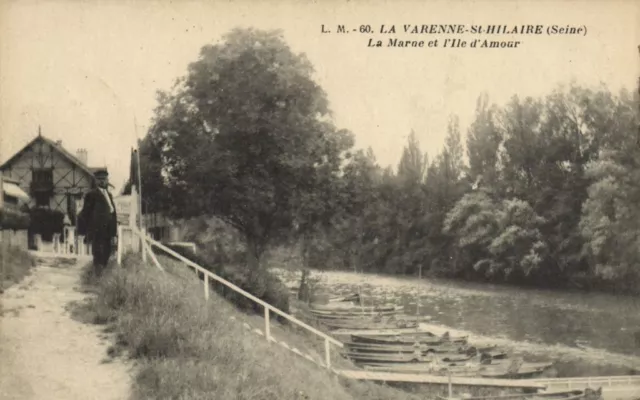 LA VARENNE St HILAIRE-La Marne et I'lle d'Amour CPA Saintry - L'Arcadie (180193)