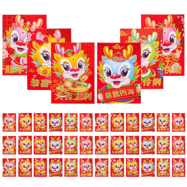 30 Pcs Rotes Paket Des Neuen Jahres Pakete Chinesisches Tierkreiszeichen
