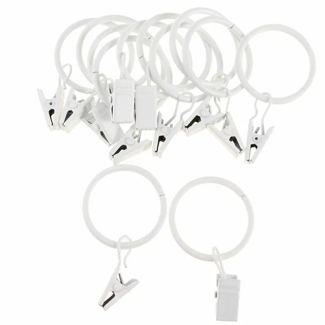 Rings Curtain Clips Metal Decorative Drapery Vintage Hook With Curtain Pin Tool