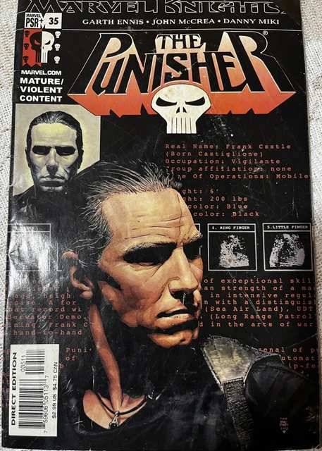 2003 Marvel Knights Punisher Comic Book