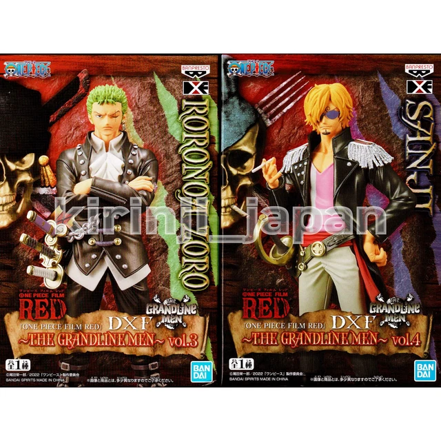 ONE PIECE FILM RED Zoro Sanji Figure Set of 2 DXF THE GRANDLINE MEN