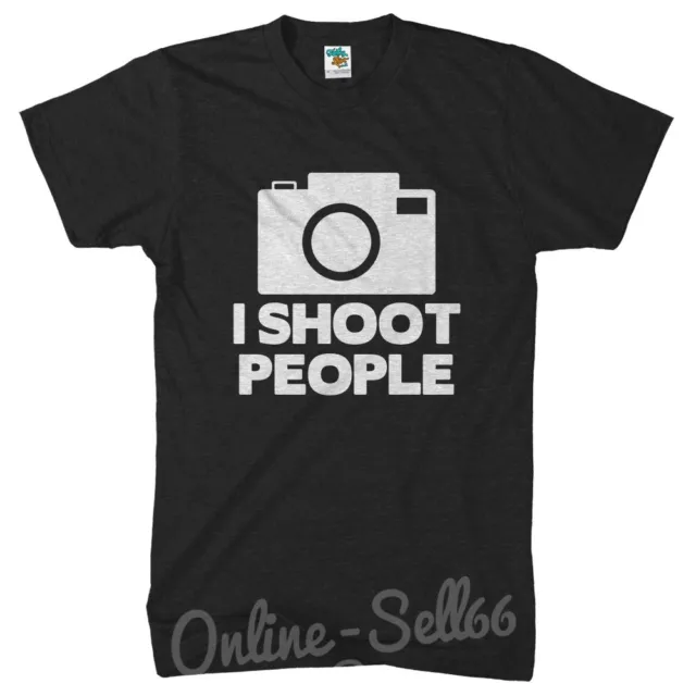 I Shoot People Photographer Funny Tshirt Photography T Shirt Camera Mens Womens