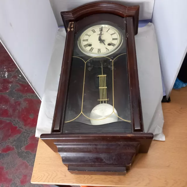 Vintage 'Highlands' Chiming Wall Clock for Spares or Repairs