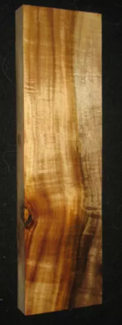 Exotic Oregon Curly Myrtlewood Block Instrument Craft Art 21"