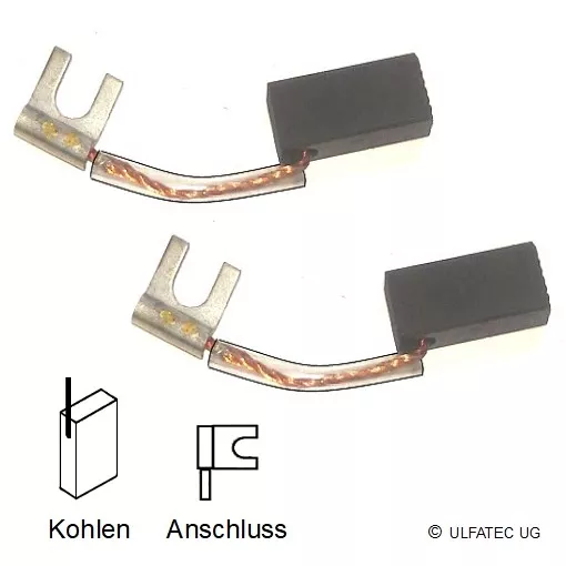 Balais de Charbon Fin Asb 647, Asb 647-1,Asb 648, Asz 648 - 5x8x17mm (2288)