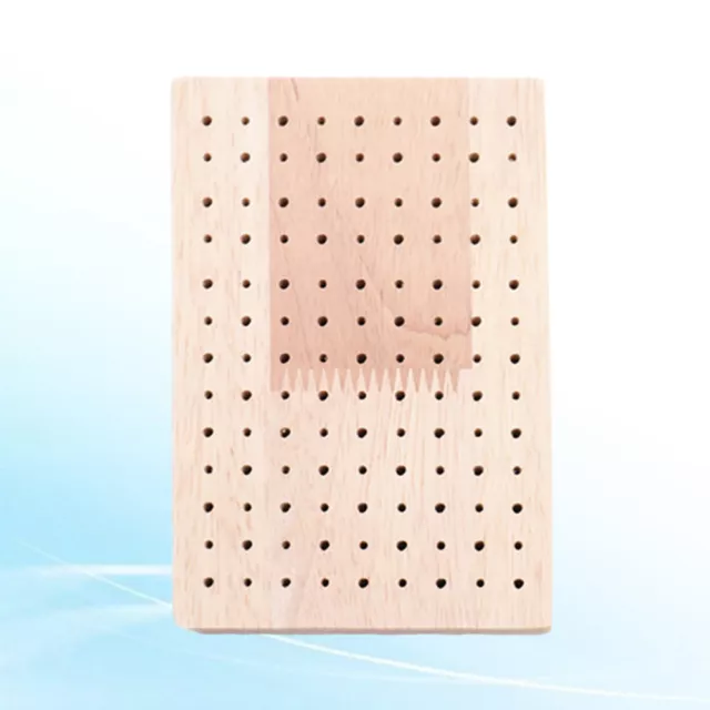 Clay Figurines Spile Unfinished Wood Pegboard Donut Display Stand