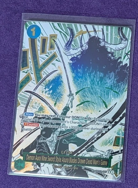 【PSA10】 DEAD MAN'S GAME ALTERNATE ART Demon Aura Nine Sword Style Asura Blades Drawn Dead Man's