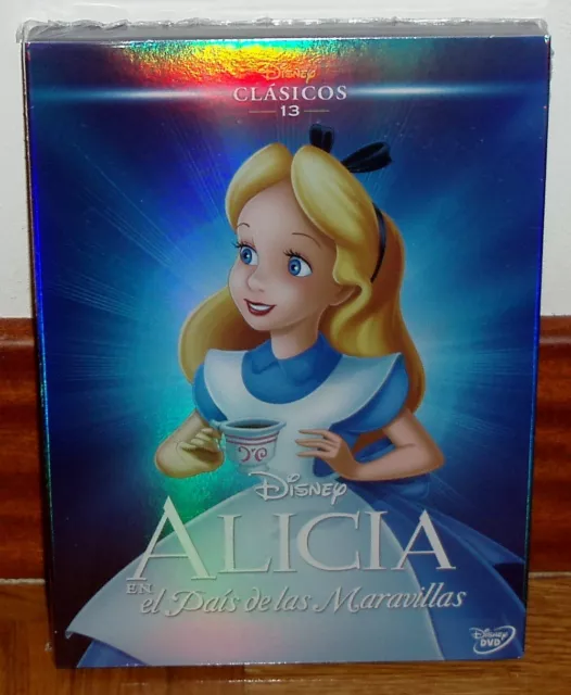 Alice En El Pays De Las Merveilles DVD Classique Disney N°13 Slipcover Neuf R2