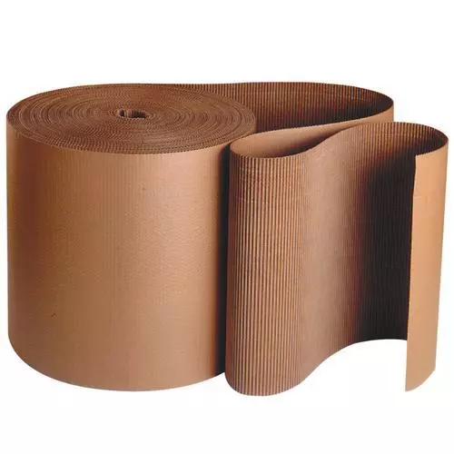 MyBoxSupply 30" x 250' - A Flute Kraft Singleface Corrugated Roll, 1 Roll