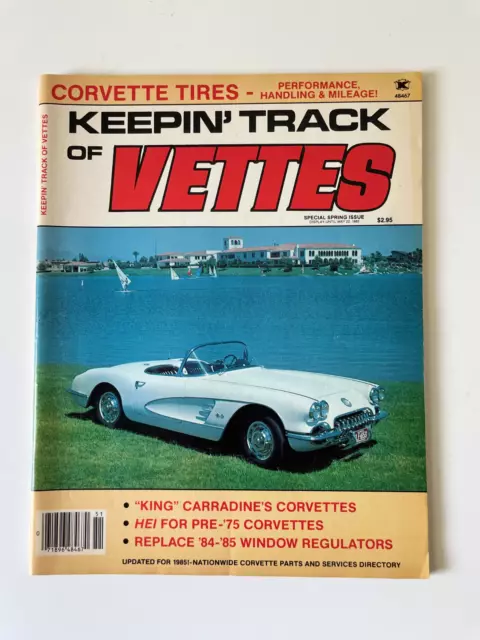 Vintage Corvette Magazine Special Spring Issue 1985 Keepin Track of Vettes