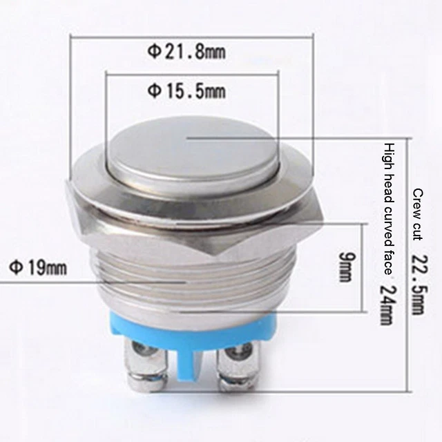 Electric Circuits Button Switch Relay Contactor Screw Terminal Anti
