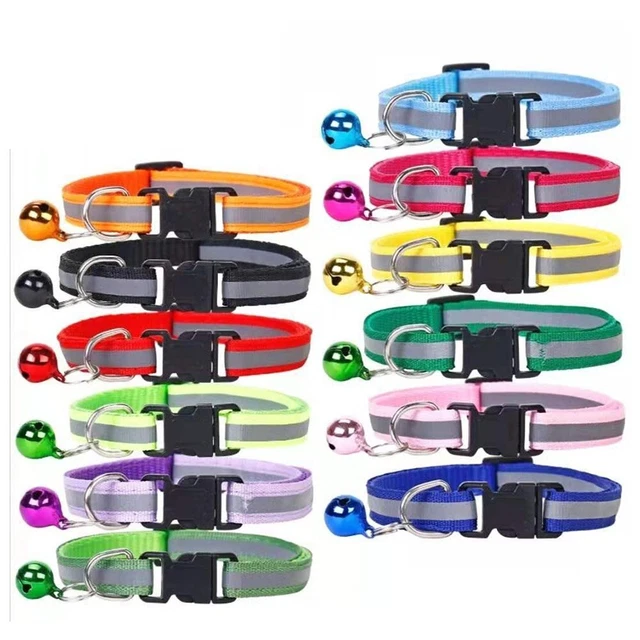 Tensor rápido de seguridad hebilla gato mascota collar ajustable