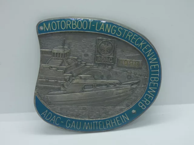 18174/ ADAC Plakette Gau Mittelrhein Motorboot-Langstreckenwettbewerb 1990