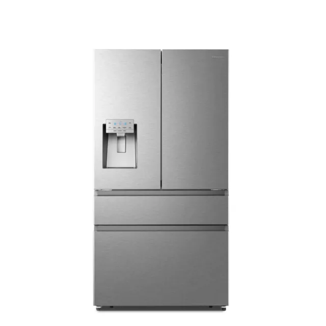 Hisense 560 Litre French Style American Fridge Freezer - Stainless S RF728N4SASE