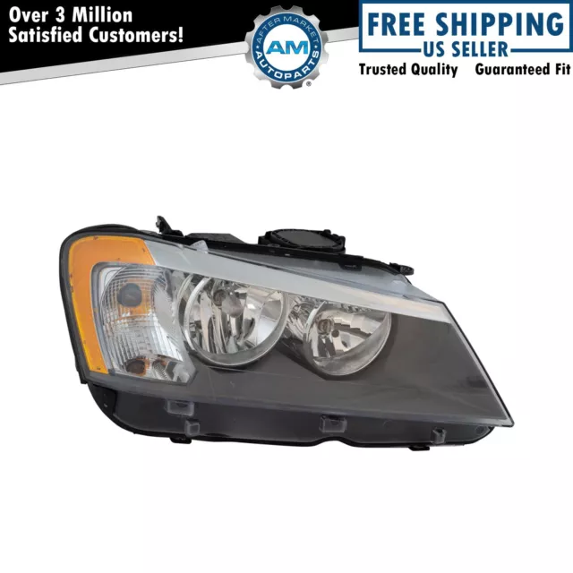 Halogen Headlight Headlamp Assembly Passenger Side RH for BMW X3 SUV Truck New