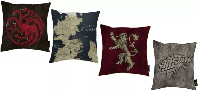 Game Of Thrones Canvas Cushions - Lannister, Stark, Westeros, Targaryen