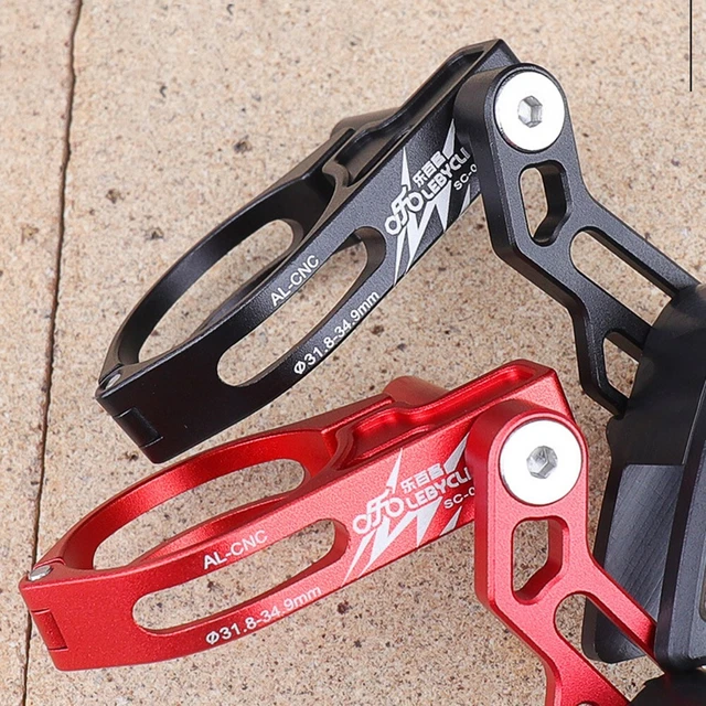 Stabilisateur De Chaîne Vélo Anti-Chute 34T-52T - Guide Chaîne Alliage Aluminium Avec Vis De Fixation (Noir)