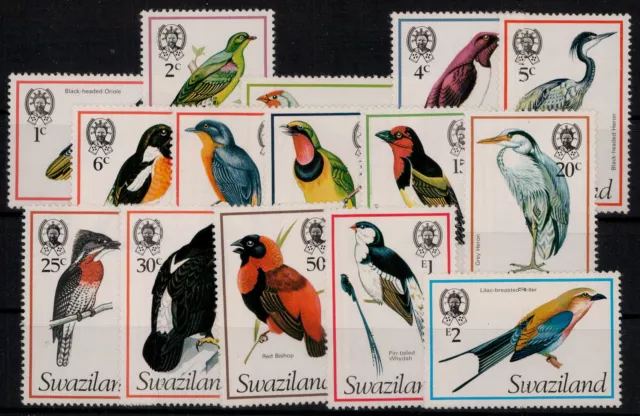 Swaziland; Vögel 1976 kpl. **  (39,-)