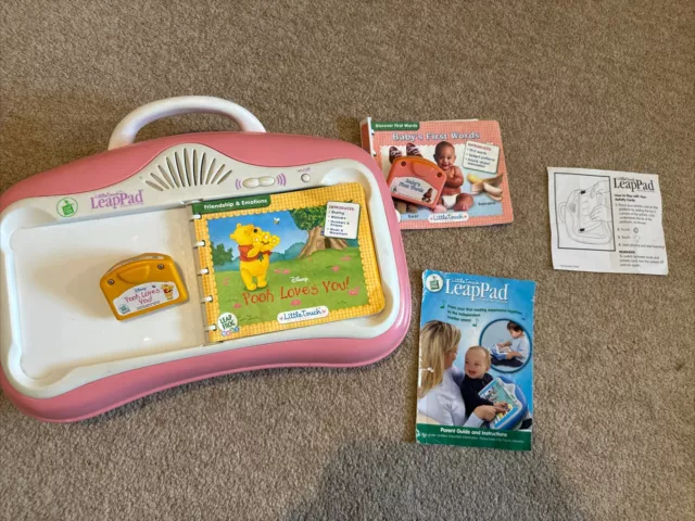 Leap Frog Little Touch LeapPad With 2 Little Touch Books & Cartridges. Pink