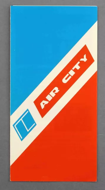 Air City Vintage Airline Brochure Super Caravelle France 1990