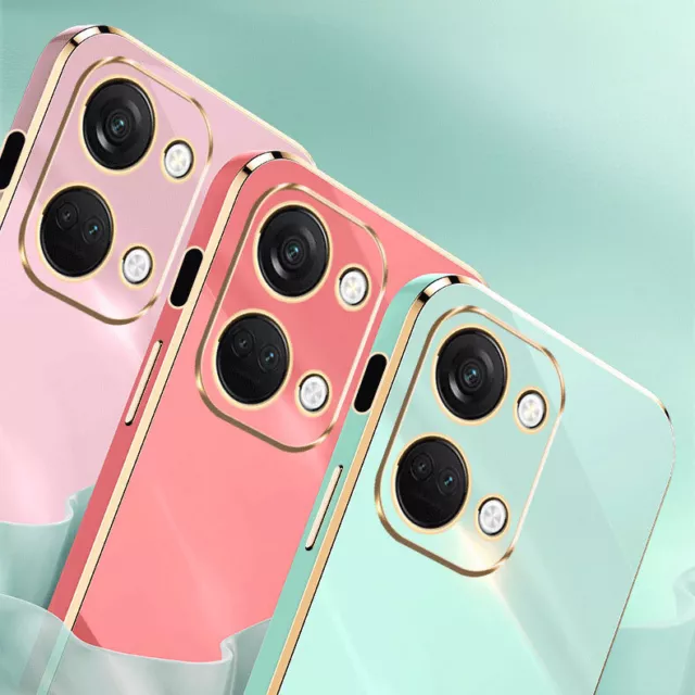 For OnePlus Nord 3, Luxury Shockproof Plating Border Soft TPU Jelly Case Cover